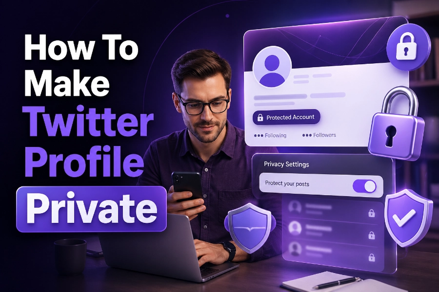 how to make twitter profile private