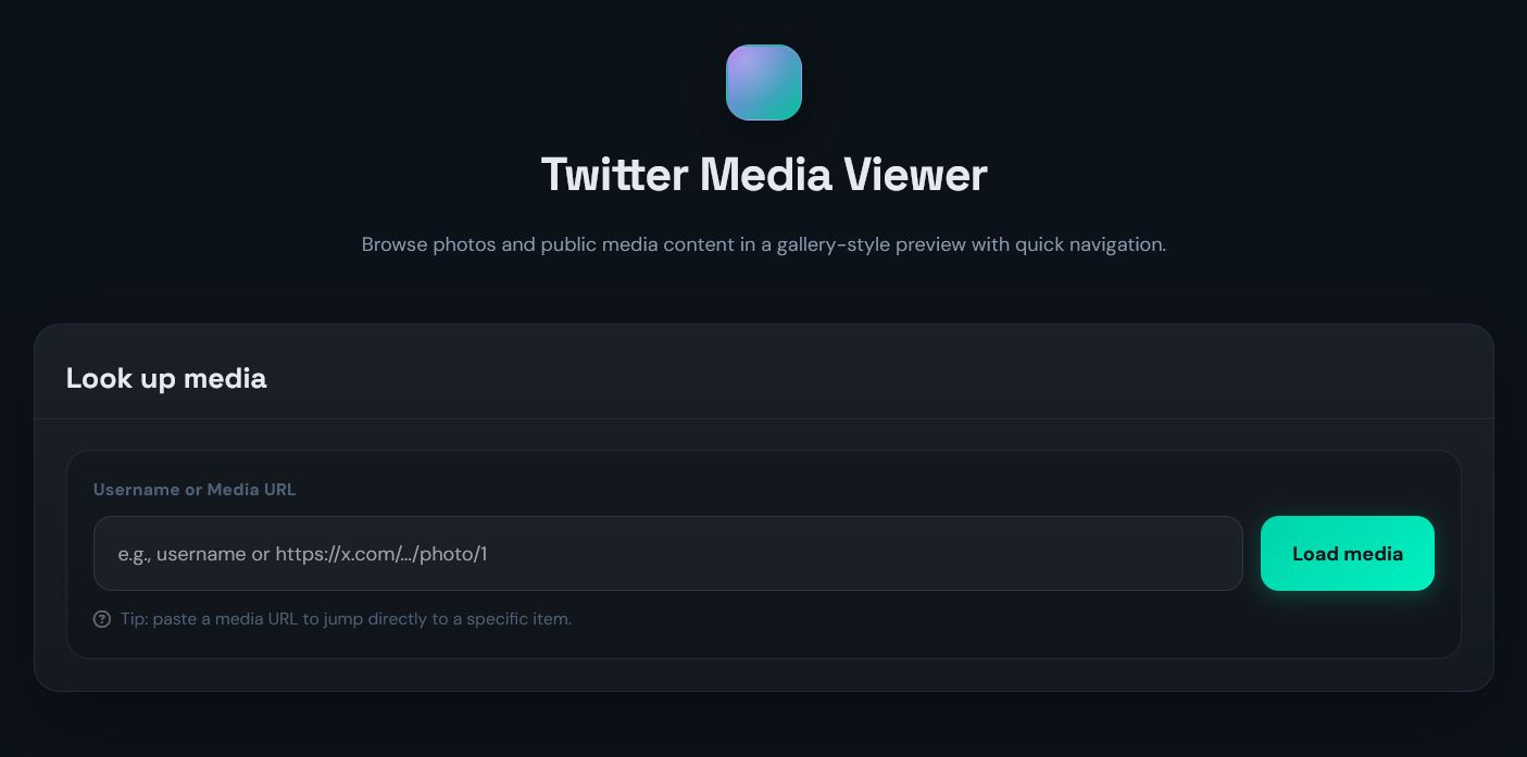 Twitter Media Viewer Preview