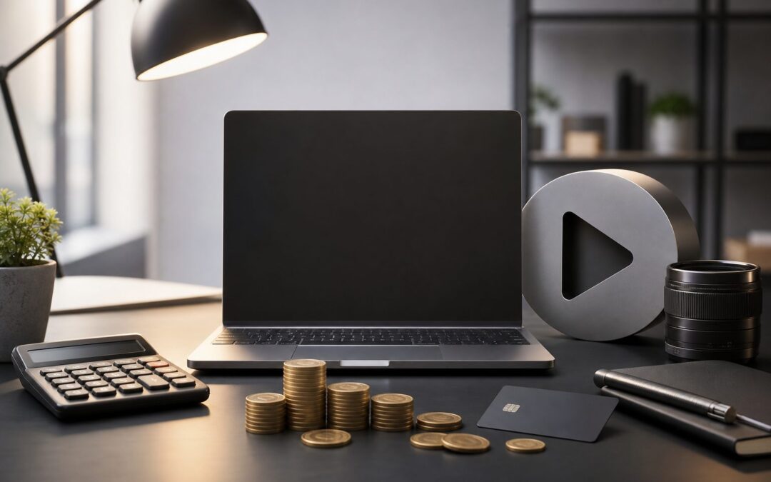 YouTube advertising cost breakdown with video ad metrics and budget planning visuals